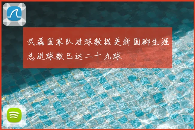 武磊国家队进球数据更新国脚生涯总进球数已达二十九球